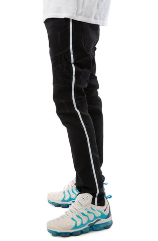 Dunning Moto Side Stripe Jeans