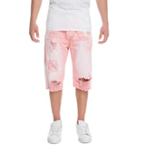 Front View Men's Twill Rip Shorts