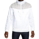 Front View Men's Full Zip Nylon Jacket