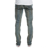 Men's Pleated Knee Jean Pants