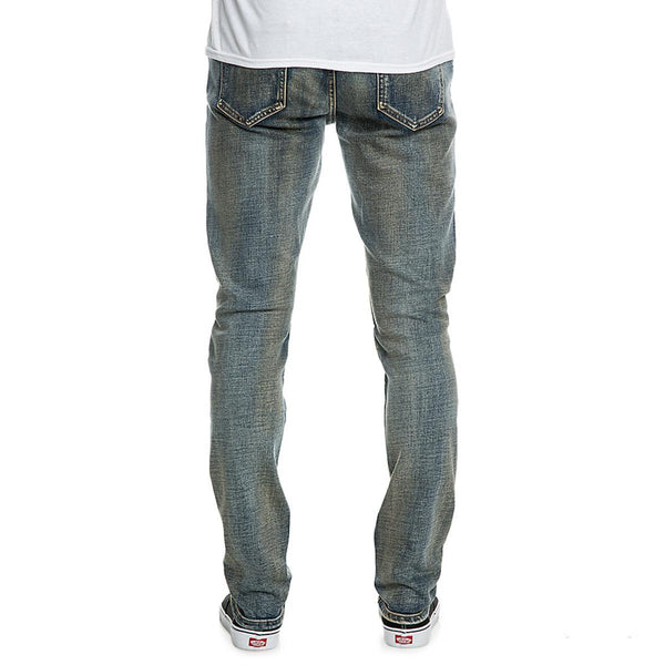 Men's Pleated Knee Jean Pants