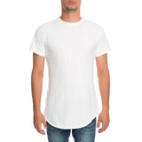Front View Men's Scallop Tee W Zip Si