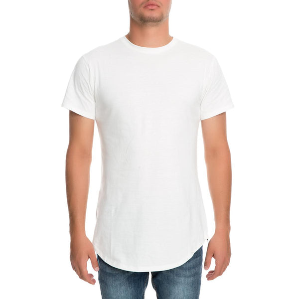 Front View Men's Scallop Tee W Zip Si