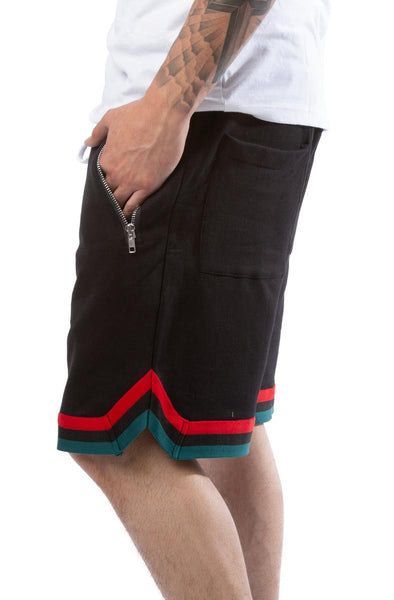 Dropped Track Shorts