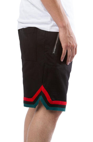Dropped Track Shorts