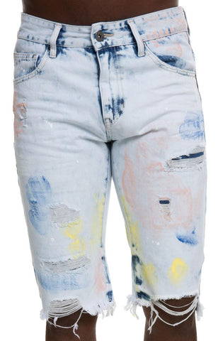 Span Paint Splatter Shorts