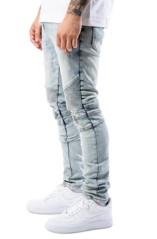 Maverick Moto Shirred Panel Jeans