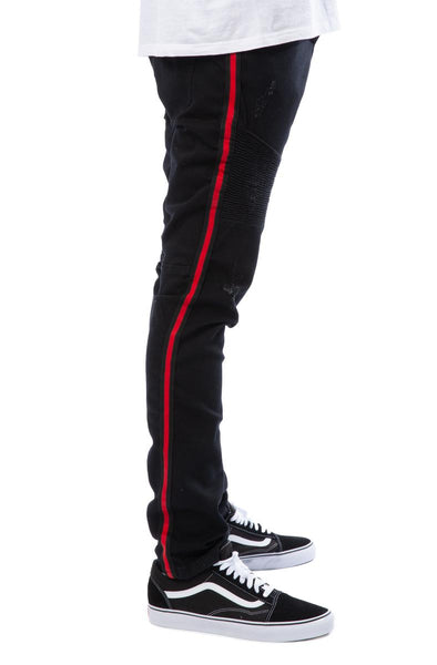 Dunning Moto Side Stripe Jeans