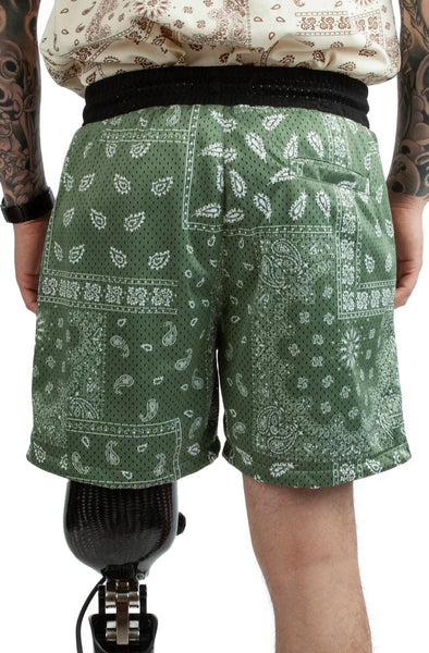 Paisley Mesh Short