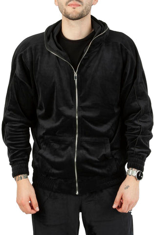 Velour FaceZip Hoodie